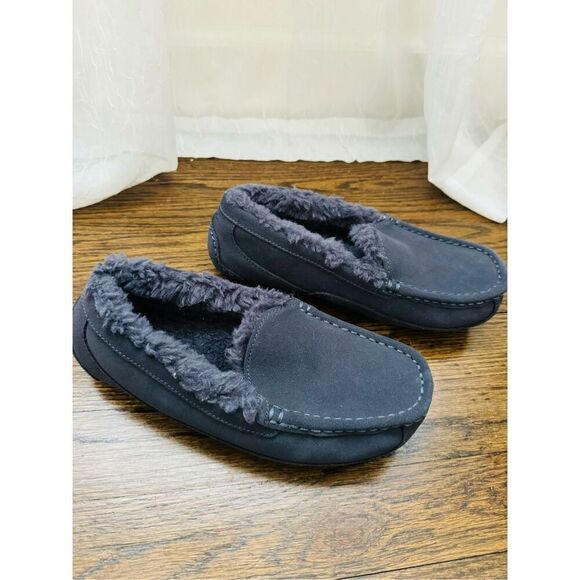 KIDS' ASCOT NWOB SLIPPER IN EVE BLUE - Picture 4 of 6